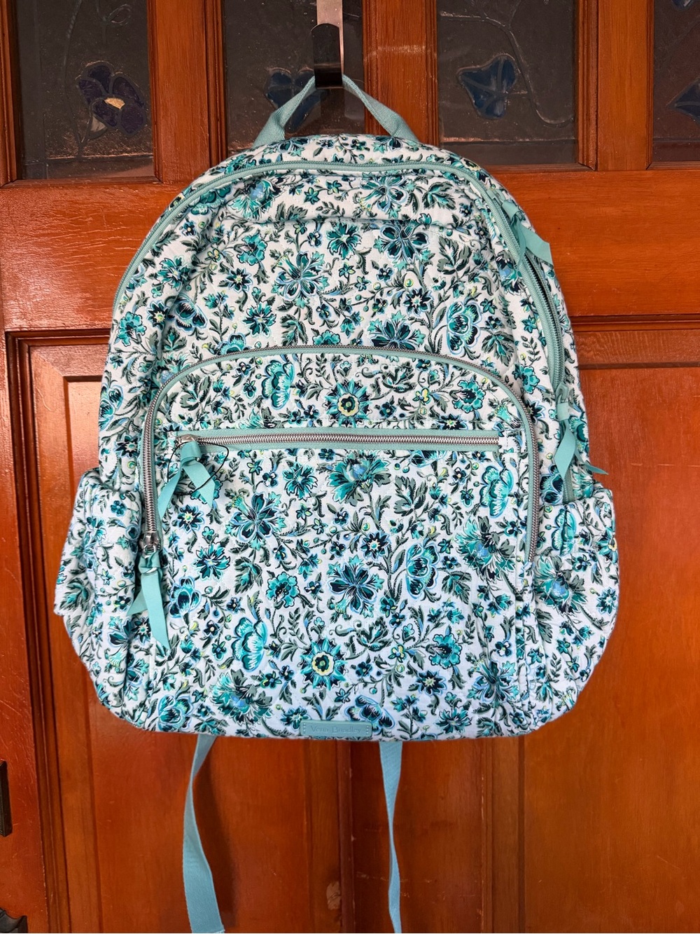 NWOT! Vera Bradley Women's Signature Cotton Campus Backpack in RETIREDCloud Vine